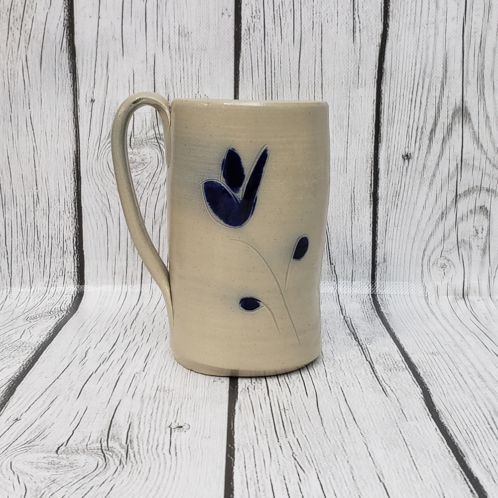 Williamsburg Pottery Factory Stoneware Salt Glazed Pottery 5” Mug